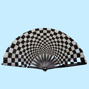พัดไม้ไผ่ขนาดใหญ่ 13 นิ้ว แบบพับได้ สำหรับงานแสดงเต้นรำ - Product Image 1