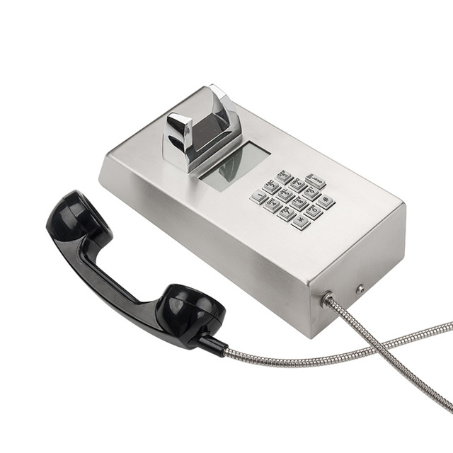 industrial  Voip caller ID corded  telephone public  vintage telephone