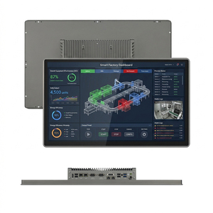 Vente en gros d'usine, ordinateur industriel embarqué, écran tactile 23,8 pouces, moniteur pour CNC, Windows 7/10/11, Linux, ordinateur à écran LCD - Product Image 1
