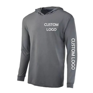 <b>Men'S</b> UPF50+ Polyester Custom Color Outdoor Sun Block UV Fishing Wear Long Sleeve Hoodie Fishing Shirt - Product Image 4