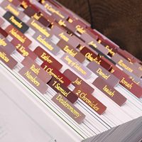 Onglets de Bible laminés avec dorure or, cadeau chrétien pour femmes, onglets de journalisation biblique faciles à lire et à appliquer