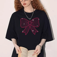 Transfert thermocollant en strass pour nœuds de cheerleading, pour la personnalisation de vêtements