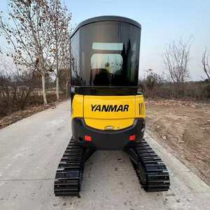 Mini-excavatrices Yanmar Vio35 d'occasion certifiées CE, mini-pelles hydrauliques de 3,5 tonnes, faible nombre d'heures de travail pour jardin et ferme - Product Image 4
