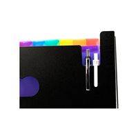 Cubierta de fábrica tamaño A4 Arco Iris 12 y 24 bolsillos carpeta organizadora de archivos carpeta de archivos de oficina nueva llegada carpeta de archivos en expansión