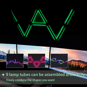 <span class=keywords><strong>JSK</strong></span> ร้อน RGB สมาร์ทโคมไฟ DIY รูปร่าง RGB Glide โคมไฟติดผนัง LED Strip ห้องเล่นเกมโคมไฟตกแต่ง WIFI สมาร์ทโฮม - Product Image 2