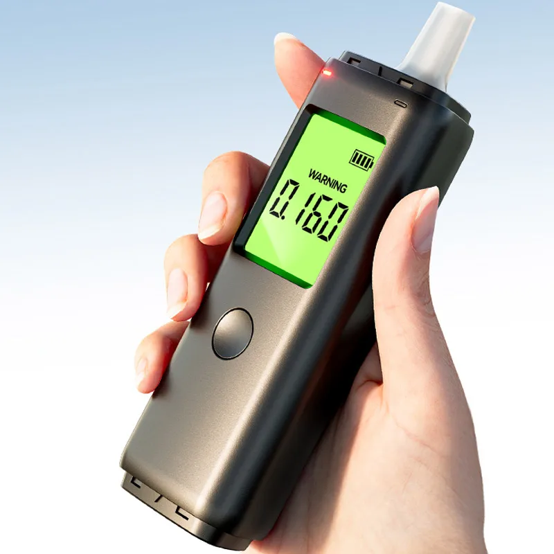 HM-01 Professional-Grade Rechargeable Breathalyzer Portable Personal and Professional Use Alcohol Tester