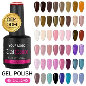 OEM ขายส่งสินค้าใหม่มาแรง อุปกรณ์ทำเล็บมืออาชีพ สีทาเล็บ 48 สี เจลยูวีสีสดสำหรับร้านทำเล็บ - Product Image 1