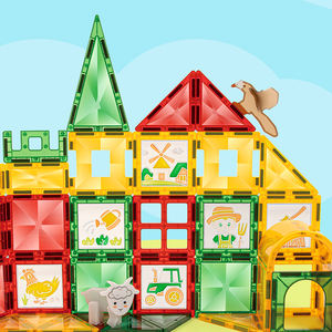 Stelo costruzione di piastrelle a forma di diamante magnetico da costruzione giocattolo per bambini certificati da EN71 nuovo prodotto - Product Image 5