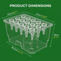 Boîte de culture hydroponique extra-large, jardinière d'intérieur polyvalente, système de jardinage domestique sans produits chimiques