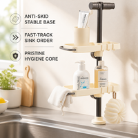 Égouttoir de lavabo détachable et ventilé pour éponge et savon