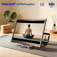 Support d'agrandissement d'écran de téléphone HD incurvé pour la maison, mains libres, protection des yeux, support de jeu, relaxation, écran flexible de 12 pouces