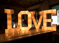 Grand Marry Me Light Up Décorations Personnalisées Grandes Lettres Chapiteau Lettres 4 pieds 3 pieds Lumière LED