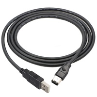 Fábrica IEEE 1394 Firewire 6P macho a USB 2,0 A Adaptador macho Convertidor 400 Cable de enlace Cable de transmisión de datos de video y audio