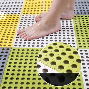 Tapis de bain antidérapant en PVC, tapis de salle de bain en maille souple, tapis antidérapant en plastique, tapis de massage des pieds, tapis de toilette à emboîtement, tapis de douche - Product Image 3