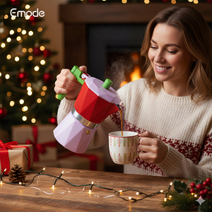 Đầy Màu sắc Moka nồi Stovetop <span class=keywords><strong>Espresso</strong></span> Maker Ý phong cách cà phê brewer Đối với trang chủ nhà bếp sử dụng - Product Image 5