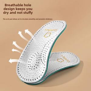 Sol Sepatu Ortopedi untuk Pria dan Wanita dengan Kaki Rata, EVA Bernapas, Kulit PU, Penyerap Keringat, Penghilang Bau, Penyangga Lengkung Kaki - Product Image 5