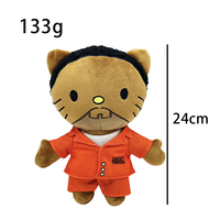 Nouvelle Peluche Chaton Arbitre en Forme Humaine, Rembourrée en Coton PP, Jouet en Peluche Chat de Dessin Animé, Vente en Gros, Cadeau Promotionnel