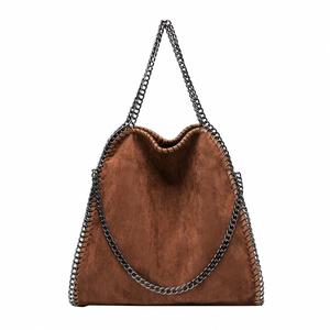 Sac à bandoulière pour femme, sac fourre-tout pliable en daim, sac à main, directement de l'usine - Product Image 2