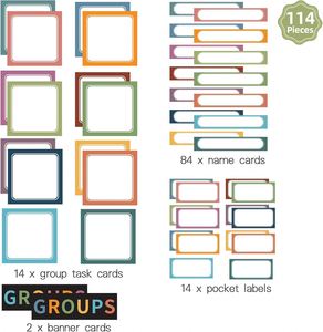 Tablero de Pared de Tela No Tejida Negra de 46x26 Pulgadas con Tarjetas de Actividades de Comportamiento para Niños, Uso Escolar/de Oficina - Product Image 3