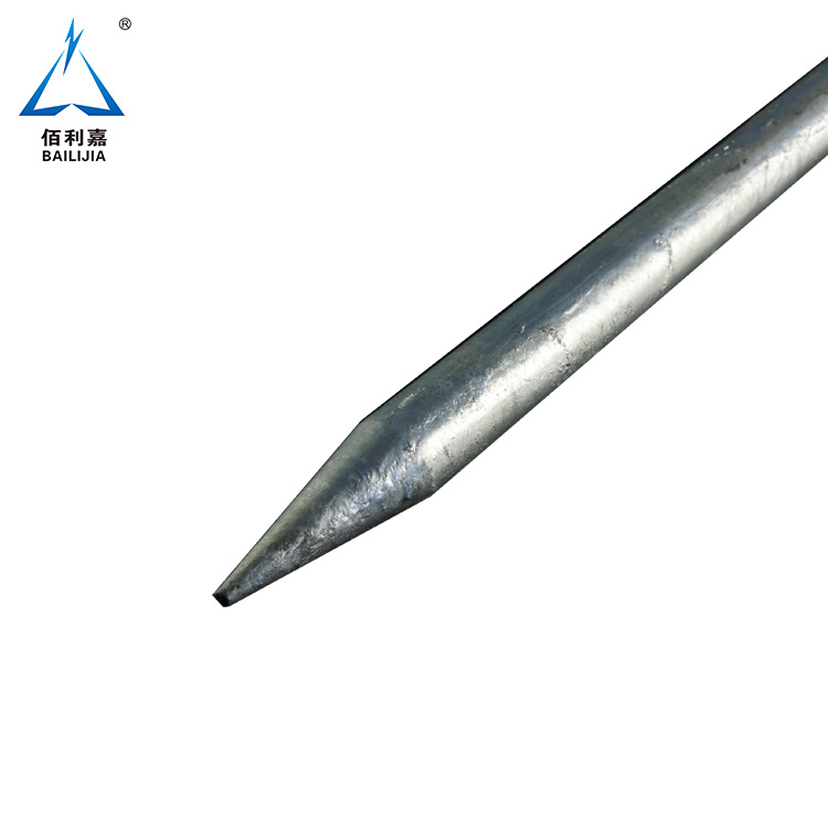 High Electrical And Thermal Conductivity Galvanized Ground Rods Earth Rod For Earth System