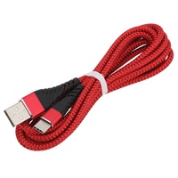Câble USB de type C en nylon de 3m, câble de chargement rapide USB vers USB C, cordon de données pour chargeur de téléphone portable USBC pour Xiaomi Mi 11 Samsung