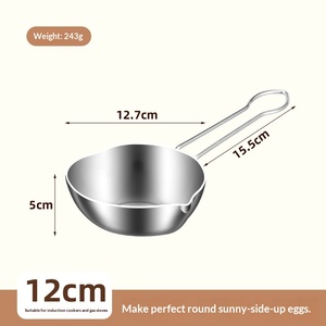 Olla Calentadora de Mantequilla de Acero Inoxidable 316 con Mango Largo, Resistente al Calor, Mini Cacerola <span class=keywords><strong>para</strong></span> Verter Aceite, Cuchara <span class=keywords><strong>para</strong></span> Salsas - Product Image 6