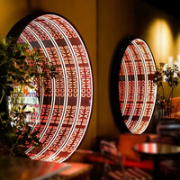 Enseigne au néon 3D infinie multicouche personnalisée Miroir magique Abyssal Décoration murale LED personnalisée Genre électronique
