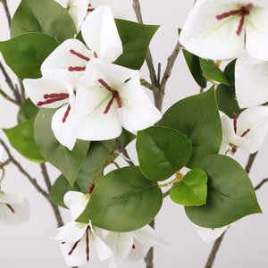 Artificial Bougainvillea Plant <b>Light</b> Pink White Green <b>Leaves</b> High Simulation Indoor Decor Wedding Decoration Single Piece - Product Image 3