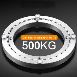 <span class=keywords><strong>Plateau</strong></span> <span class=keywords><strong>tournant</strong></span> en alliage d'aluminium <span class=keywords><strong>avec</strong></span> roulement à billes pour une rotation fluide à 360 degrés, adapté aux tables rondes - Product Image 3