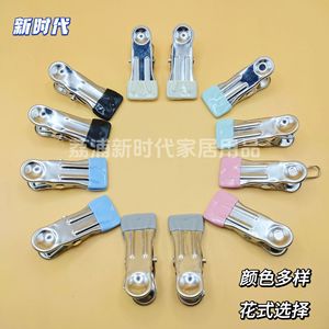 Stainless Steel Clothes Pins With Plastic Coating Durable For Bed Sheets And Quilts Rectangle Shape Compact Design - Product Image 2