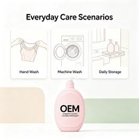 Détergent liquide pour sous-vêtements anti-odeurs, parfum lavande doux, écologique, avec logo personnalisé, pour les vêtements intimes quotidiens