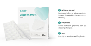 Alexer yara temas tabakası şeffaf cilt gözyaşları silikon bandajlar levhalar için aşınma basıncı boğaz venöz arteriyel ülser - Product Image 2