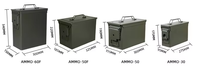 Black Olive Green Metal PA60 PA108 PA120 M19A1 M2A1 M548 30 CAL amunisi Can