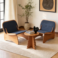 Table basse d'appoint en bois moderne pour salon, design chinois, avec structure à mortaise et tenon en bois, vente en gros