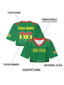 איכות גבוהה ברזיל נבחרת נשים כדורגל נשים חולצת כדורגל מותאמת אישית חולצה נשמת יבול העליון עבור כדורגל <span class=keywords><strong>2025</strong></span>/2026 אמריקה - Product Image 4