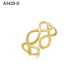 Anillo de Moda Amy Amy A3420 de Acero Inoxidable, Geométrico, Moderno, para Uso Diario, Joyería, Regalo para Mujer - Product Image 2