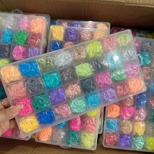 BELLEWORLD Fascia Per Capelli 32colors Hair Rubber Band Cute About 1600pcs Hair Tie Holder <strong>Toddler</strong> Girl Hair Accessories - Product Image 4