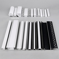 Profilé Aluminium Encastré pour Bande LED, Plafond Extrusion Plaque de Plâtre, Cornière Murale pour Lumière LED