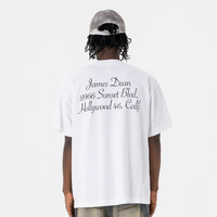 Kaos Pria Wanita Musim Semi Musim Panas 2026 Merek Fashion Baru Hip Hop High Street Retro Figure Crewneck Lengan Pendek Longgar Katun 260g
