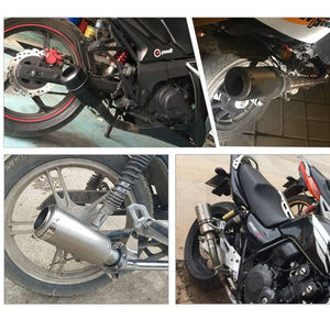 Tuyau d'échappement droit pour moto CHMotor pour Yamaha Suzuki, tuyau d'échappement canon à grand volume, accessoires universels - Product Image 6