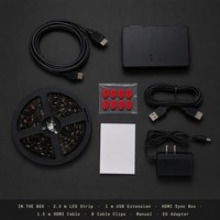 Kit de bande lumineuse LED Joystar Sync 2,3 m, rétroéclairage pour téléviseur, lampe de panneau, IP65, alimentation USB, contrôle par application, pour téléviseur de 32 pouces
