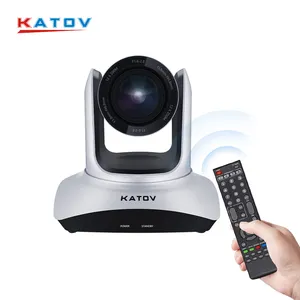 KATOV 4K UHD 30FPS USB 3.0 12倍光学变焦广播设备网络摄像头HDMI ptz 1080p视频会议系统摄像机价格