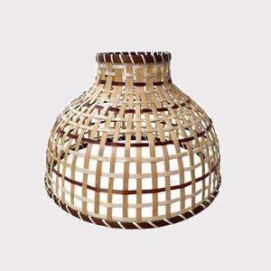 Pantalla de Lámpara Decorativa Hecha a Mano de Bambú y Ratán, Cubierta de Lámpara Colgante Artesanal para el Hogar, Restaurante, Cafetería - Product Image 2