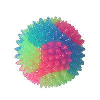 Vente en gros de balles élastiques lumineuses clignotantes, jouet interactif pour chien qui brille dans le noir, jouets pour animaux de compagnie