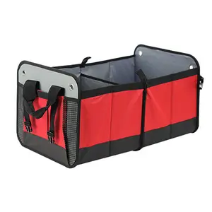 GARID new product 600D oxford cloth waterproof material folding convenient storage of the car trunk red Car Storage Bag