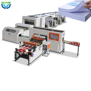 Hochwertige Guillotine Voll automatische CNC-Papierrolle zum Blechs ch neider A4 Papiers chneide maschine