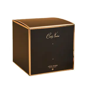 100件最小起订量高效设计可爱豪华蜡烛盒包装棕色蜡烛盒包装
