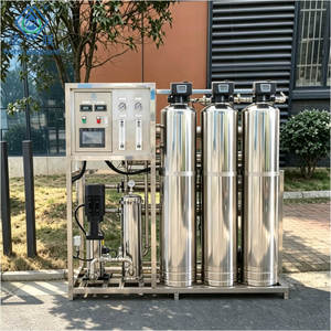 Système de traitement d'eau EDI industriel en acier inoxydable, machine de purification d'eau pure RO, système d'osmose inverse avec UV et ozone - Product Image 1