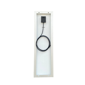 Panel solar monocristalino de 20W 18V para exteriores, resistente al agua, para vigilancia, iluminación y generación de energía - Product Image 1