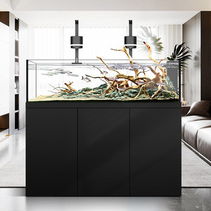 Aquarium avec pompes <span class=keywords><strong>à</strong></span> eau, 100 gallons, luxe, salon, vitrine en verre ultra-clair, <span class=keywords><strong>filtre</strong></span> LED au fond - Product Image 5